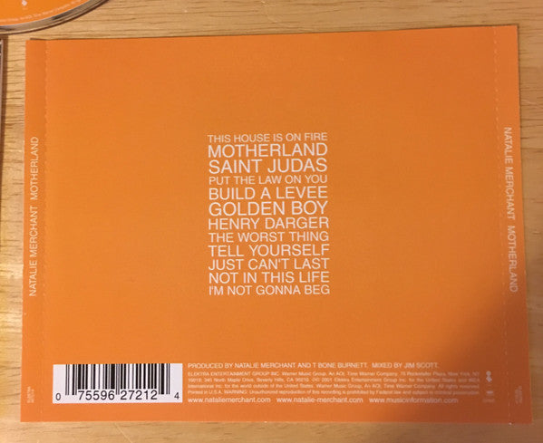 Natalie Merchant : Motherland (Album,Enhanced)