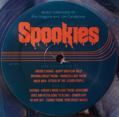 James Calabrese & Ken Higgins : Spookies (Music From The Original Motion Picture Soundtrack) (LP,45 RPM,Album,Limited Edition,Reissue)