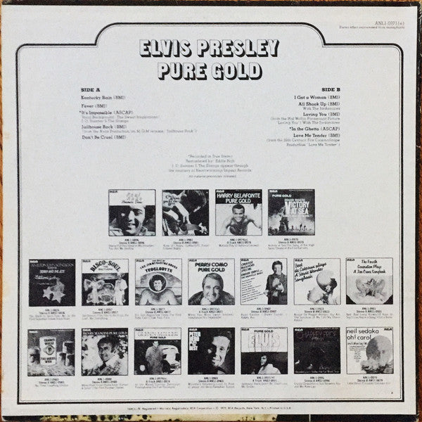 Elvis Presley : Pure Gold (LP,Compilation,Stereo)