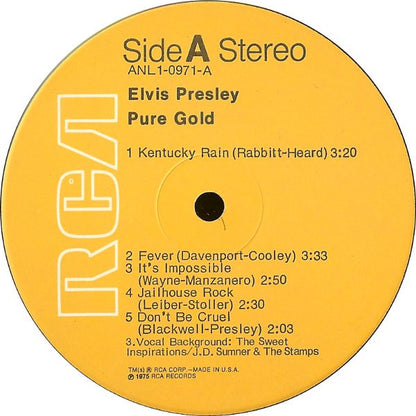 Elvis Presley : Pure Gold (LP,Compilation,Stereo)