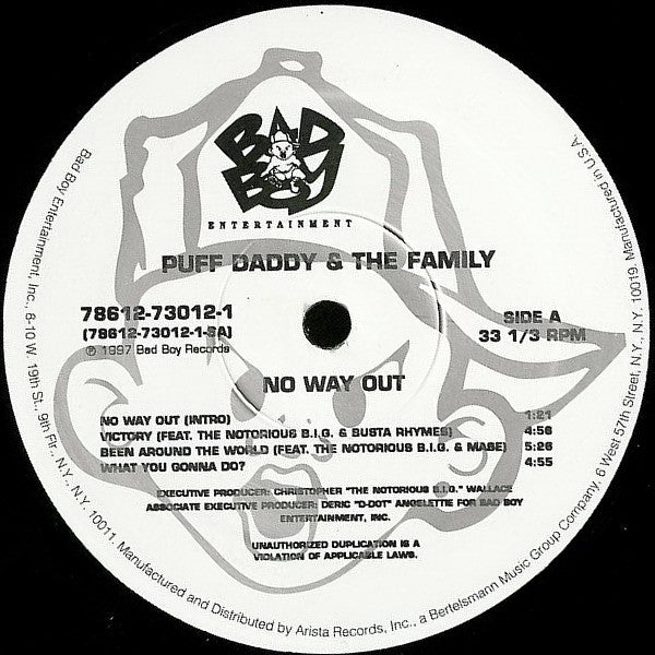 Puff Daddy & The Family : No Way Out (LP,Album)