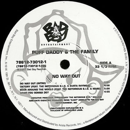 Puff Daddy & The Family : No Way Out (LP,Album)