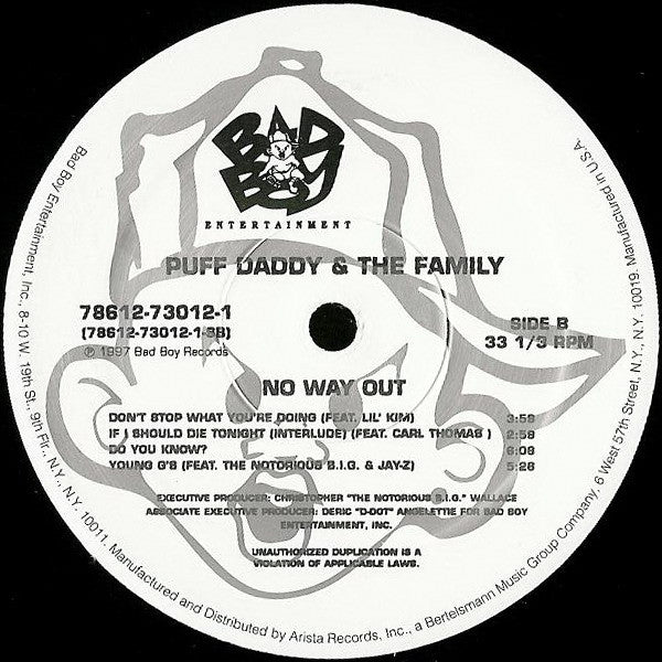 Puff Daddy & The Family : No Way Out (LP,Album)