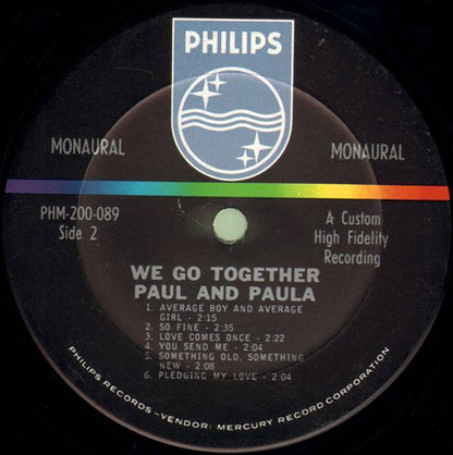 Paul & Paula : We Go Together (LP,Album,Mono)