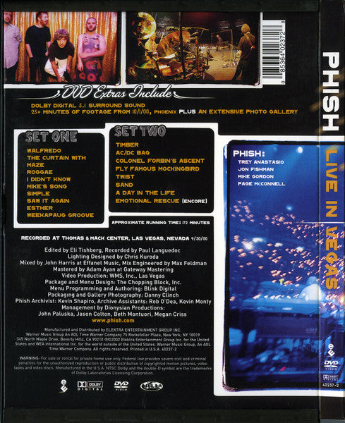 Phish : Live In Vegas (DVD-Video,Multichannel,NTSC)