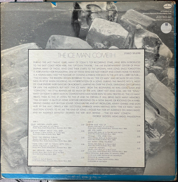Jerry Butler : The Ice Man Cometh (LP,Album,Stereo)