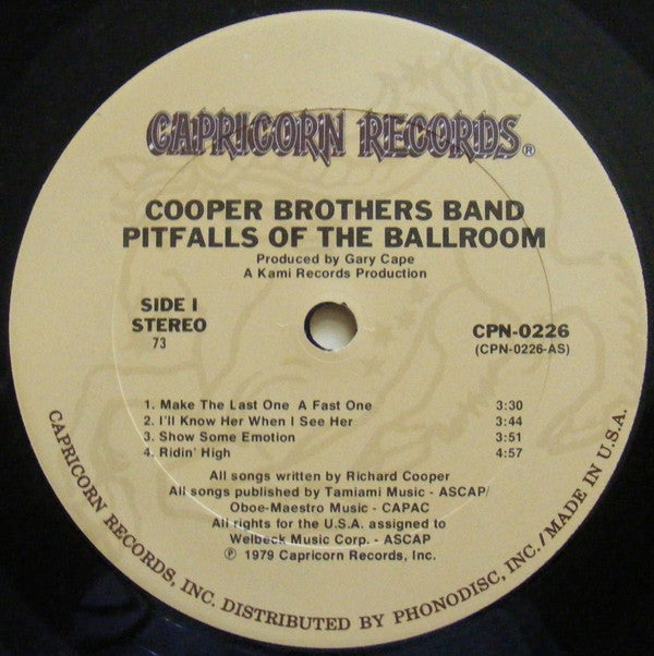 Cooper Brothers : Pitfalls Of The Ballroom (LP,Album)