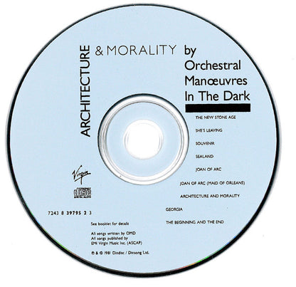 Orchestral Manoeuvres In The Dark : Architecture & Morality (Album,Remastered,Repress)