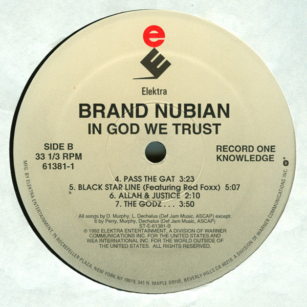 Brand Nubian : In God We Trust (LP,Album)