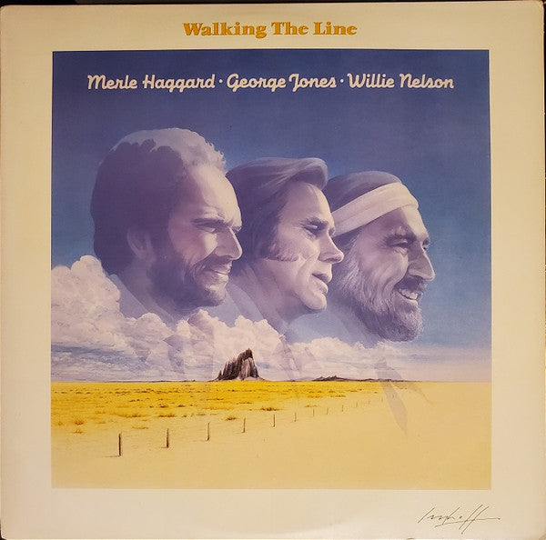 Merle Haggard • George Jones (2) • Willie Nelson : Walking The Line (LP,Compilation)
