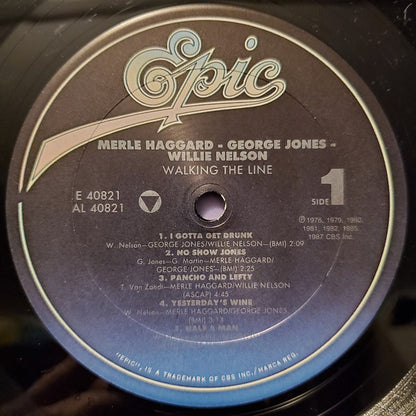 Merle Haggard • George Jones (2) • Willie Nelson : Walking The Line (LP,Compilation)