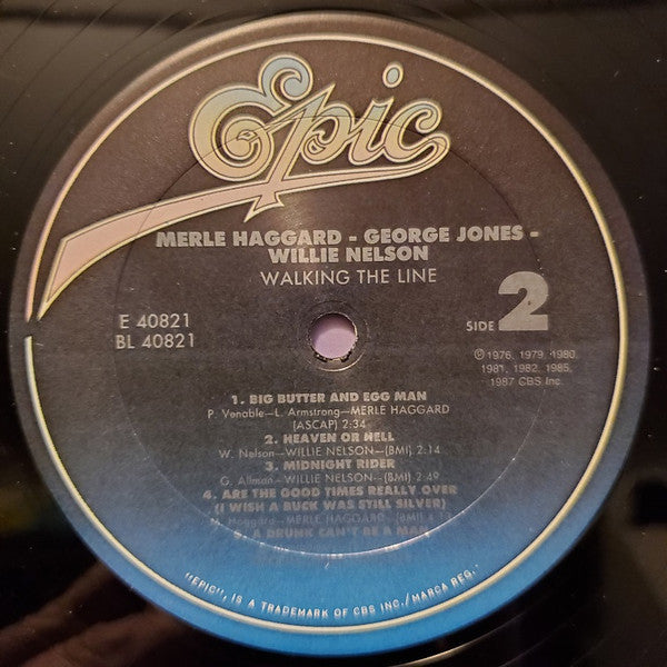 Merle Haggard • George Jones (2) • Willie Nelson : Walking The Line (LP,Compilation)