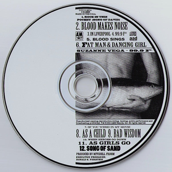 Suzanne Vega : 99.9F° (Album,Club Edition)