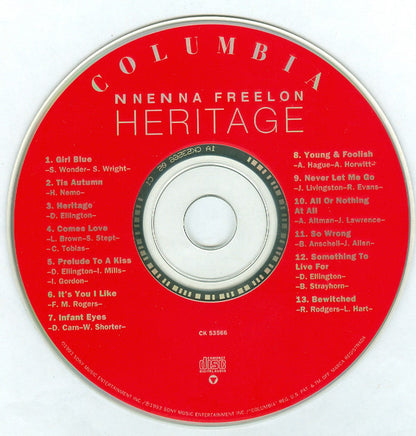 Nnenna Freelon : Heritage (Album)