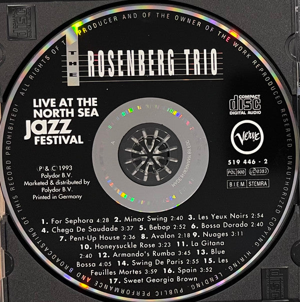 Rosenberg Trio, The : Live At The North Sea Jazz Festival '92 (Album,Reissue)