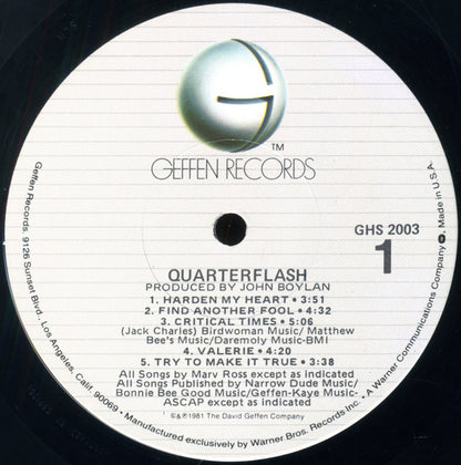 Quarterflash : Quarterflash (LP,Album)
