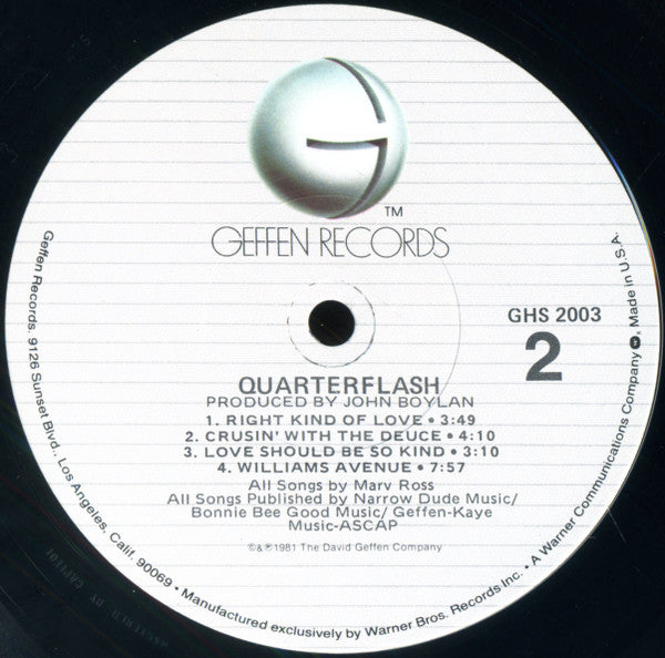 Quarterflash : Quarterflash (LP,Album)