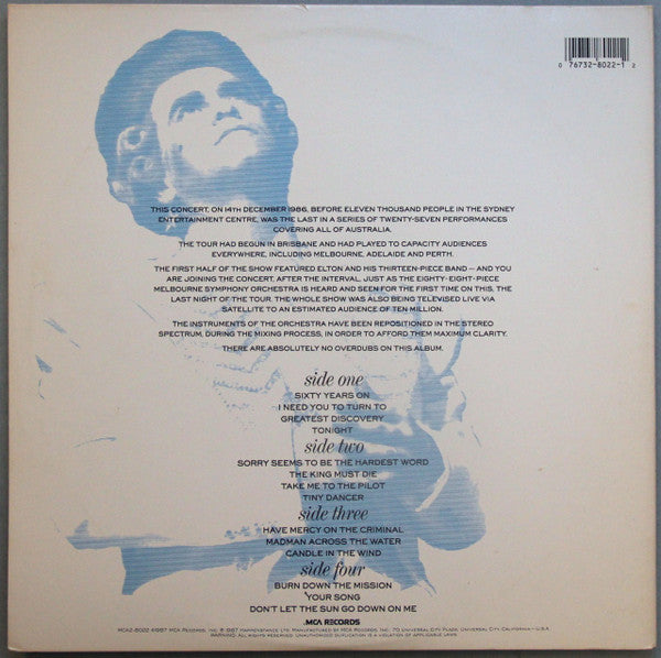 Elton John With The Melbourne Symphony Orchestra : Live In Australia (LP,Album)