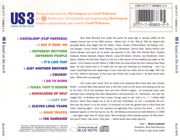 Us3 : Hand On The Torch (Album)