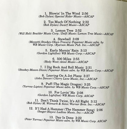 Peter, Paul & Mary : The Best Of Peter, Paul And Mary / Ten Years Together (Compilation,Reissue)