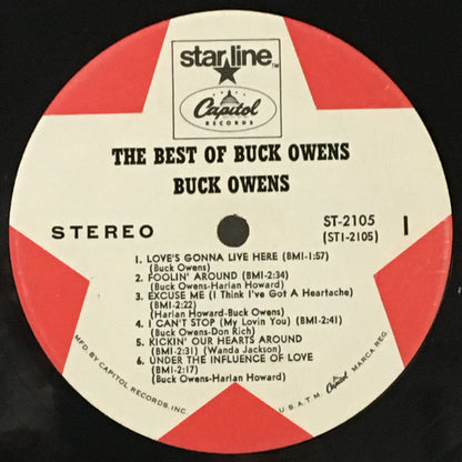 Buck Owens : The Best Of Buck Owens (LP,Album,Compilation,Reissue,Stereo)