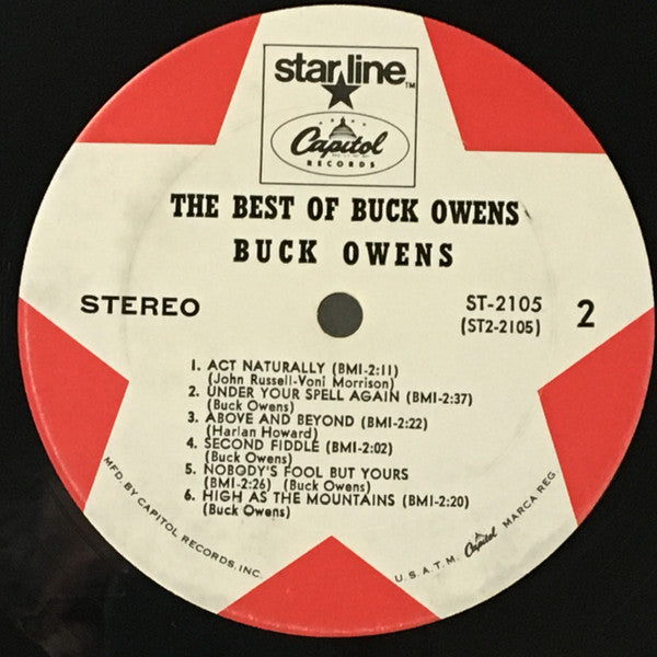 Buck Owens : The Best Of Buck Owens (LP,Album,Compilation,Reissue,Stereo)