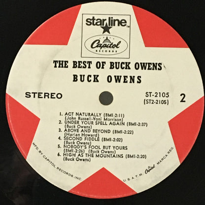 Buck Owens : The Best Of Buck Owens (LP,Album,Compilation,Reissue,Stereo)