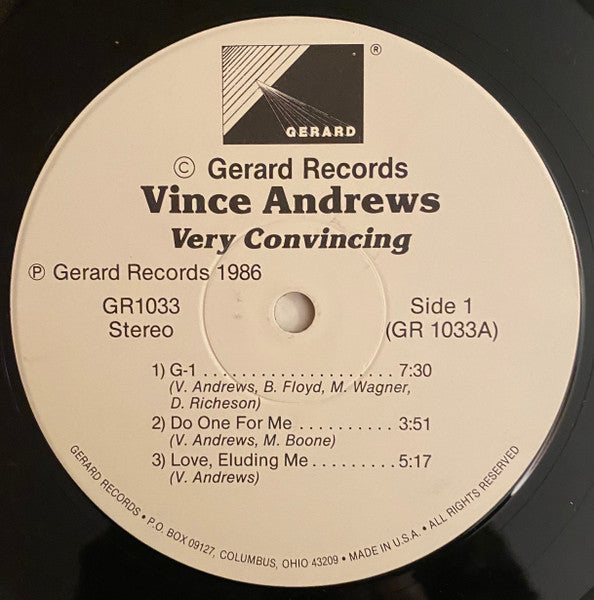 Vince Andrews (2) : Very Convincing (LP,Album)