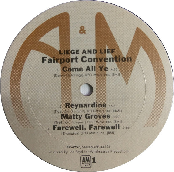 Fairport Convention : Liege & Lief (LP,Album,Reissue,Stereo)