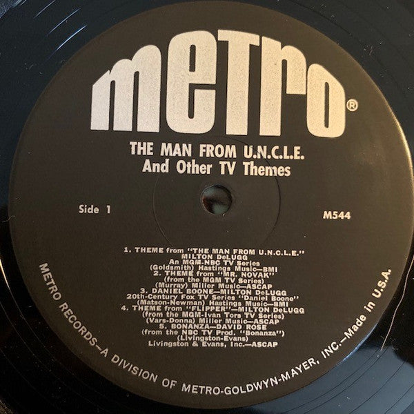 Various : The Man From U.N.C.L.E And Other Tv Themes (LP,Mono)