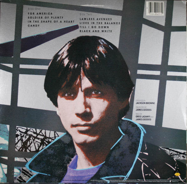 Jackson Browne : Lives In The Balance (LP,Album,Club Edition)