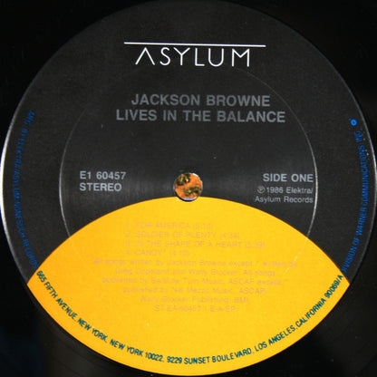 Jackson Browne : Lives In The Balance (LP,Album,Club Edition)