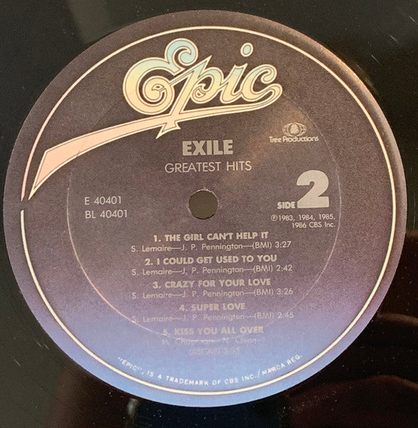 Exile (7) : Greatest Hits (LP,Compilation)