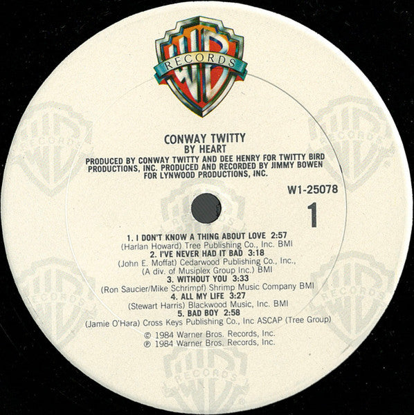 Conway Twitty : By Heart (LP,Album,Club Edition)