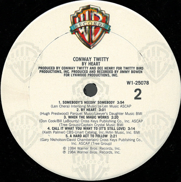 Conway Twitty : By Heart (LP,Album,Club Edition)