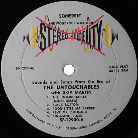 Skip Martin And His Prohibitionists : Songs And Sounds From The Era Of The Untouchables (LP,Stereo)