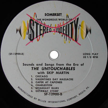 Skip Martin And His Prohibitionists : Songs And Sounds From The Era Of The Untouchables (LP,Stereo)