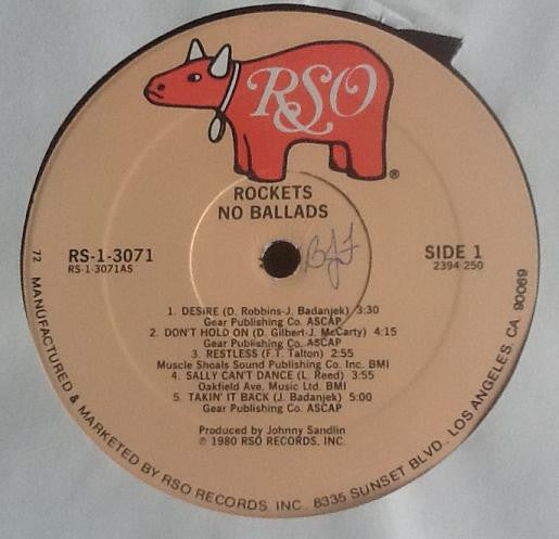 The Rockets (5) : No Ballads (LP,Album)