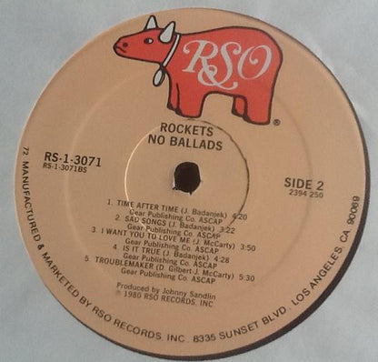 The Rockets (5) : No Ballads (LP,Album)