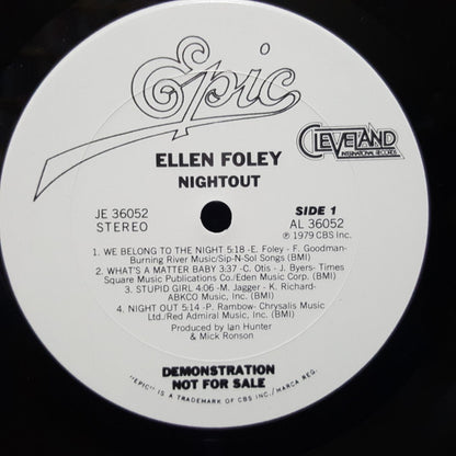Ellen Foley : Nightout (LP,Album,Promo)