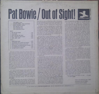 Pat Bowie : Out Of Sight! (LP,Album,Stereo)