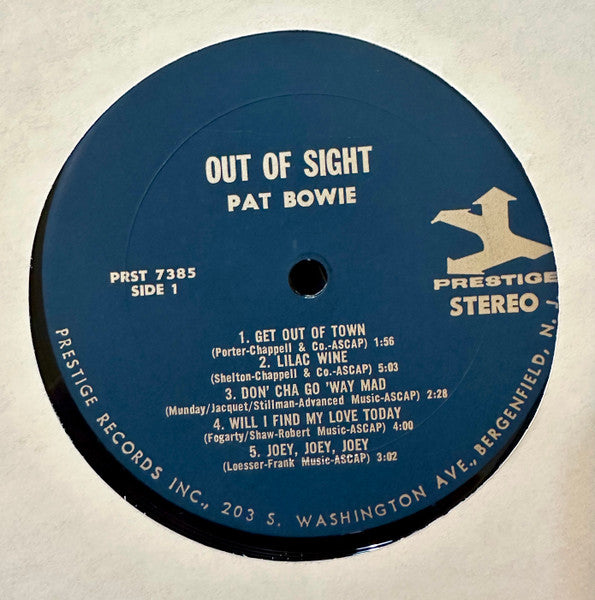 Pat Bowie : Out Of Sight! (LP,Album,Stereo)