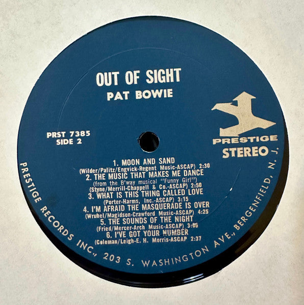 Pat Bowie : Out Of Sight! (LP,Album,Stereo)