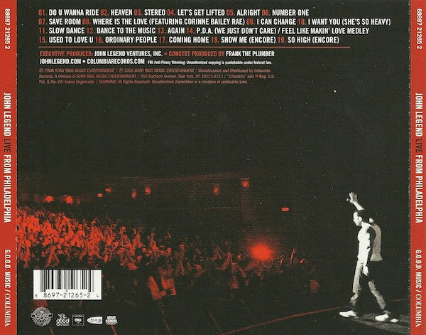 John Legend : Live From Philadelphia (Album)