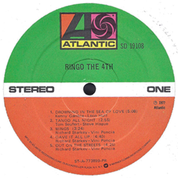 Ringo Starr : Ringo The 4th (LP,Album)