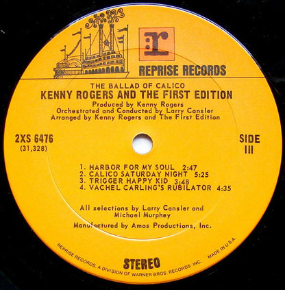 Kenny Rogers & The First Edition : The Ballad Of Calico (LP,Album)