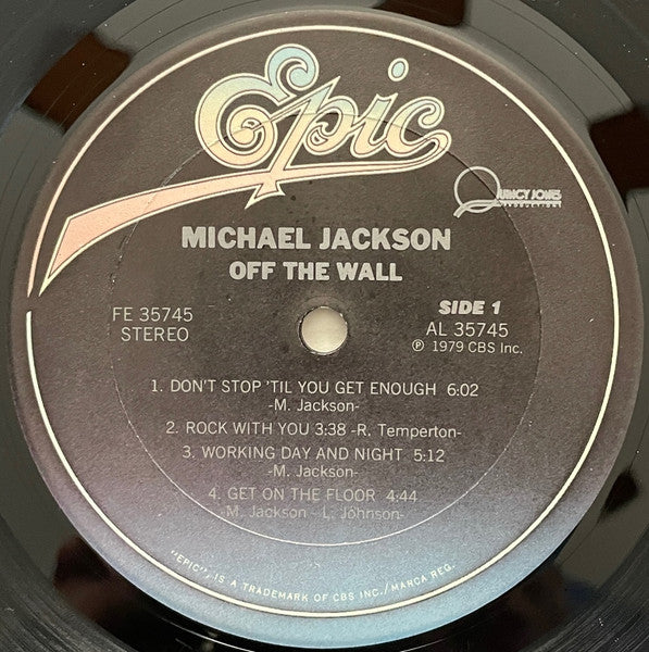 Michael Jackson : Off The Wall (LP,Album,Stereo)