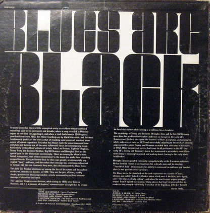 Various : Blues Are Black (LP,Compilation,Stereo)