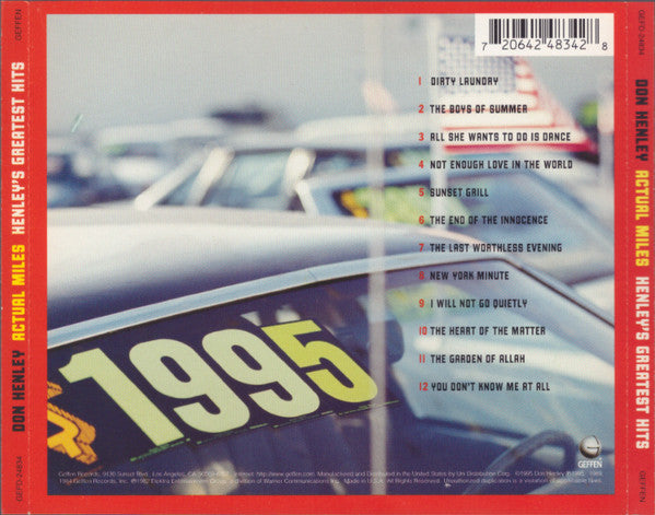 Don Henley : Actual Miles (Henley's Greatest Hits) (Compilation)