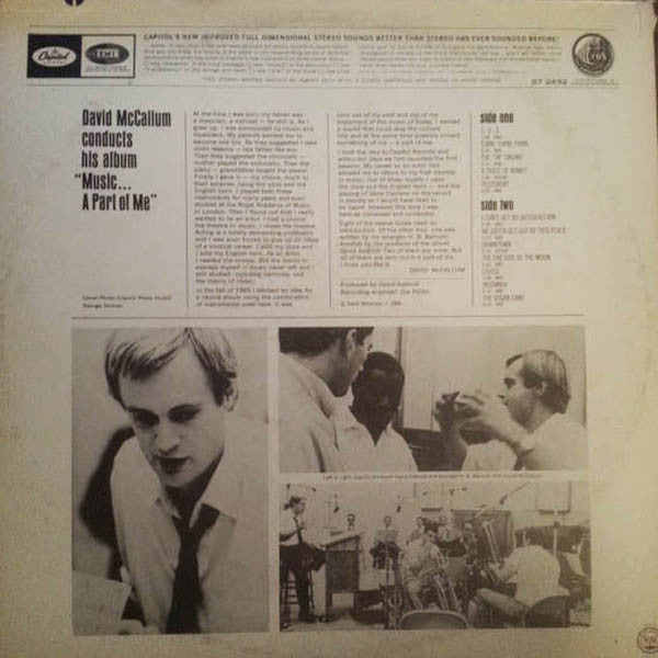 David McCallum : Music - A Part Of Me (LP,Album,Stereo)